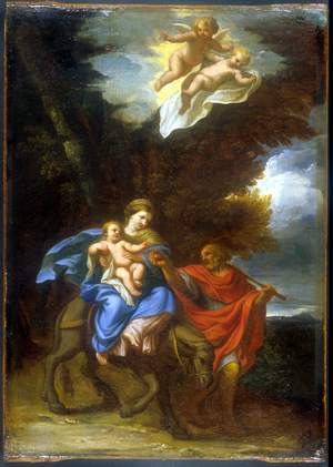Flight into Egypt, c.1650-89 (oil on canvas)