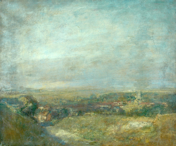 Morning, Aldbourne (oil on canvas)
