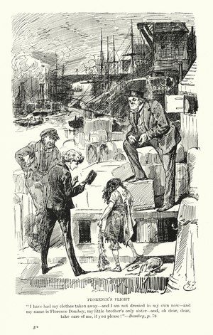 Illustration for Dombey and Son by Charles Dickens (litho)