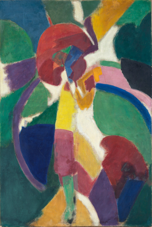 Woman with a Parasol, 1913 (oil on canvas)