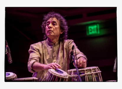 Zakir Hussain at the Schermerhorn Symphony Center, Nashville, 2018 (photo)
