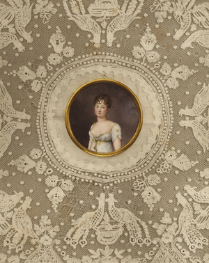 Portrait of Princess Pauline Schwarzenberg (colour litho)