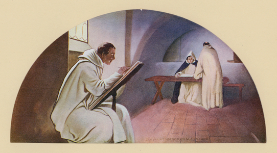 The Manuscript (colour litho)
