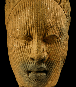 African Art: Head - Face - terracotta - Ife - National Museum of Lagos, Lagos, Nigeria