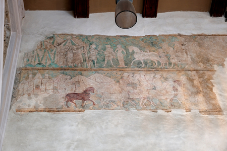 Aljafaria Palace, Palace Hall, Unidentified Fresco (photo)