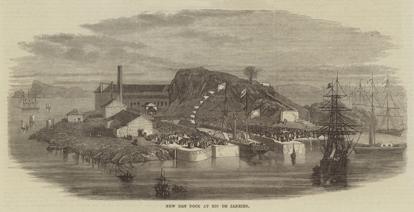 New Dry Dock at Rio de Janeiro (engraving)