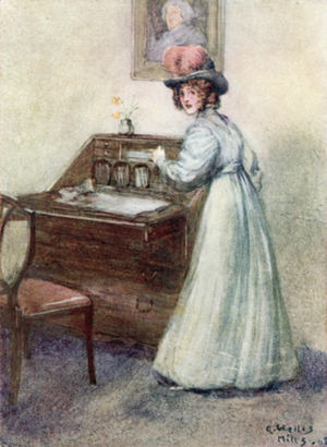 Illustration for Persuasion by Jane Austen (colour litho)