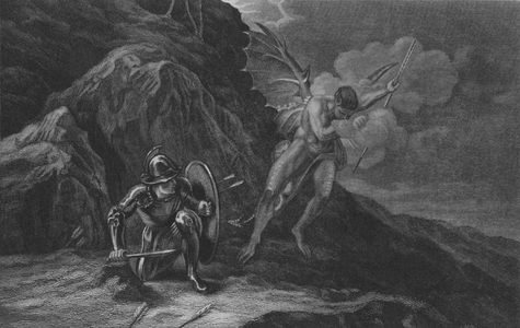 Christian's victory over Appollyon (engraving)