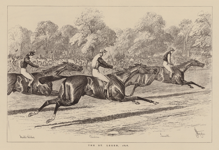 The St Ledger, 1878 (engraving)