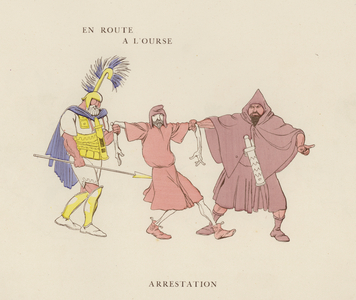 Illustration for Les Courses Dans L'Antiquite by Caran D'Ache (colour litho)