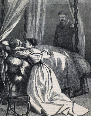 A daughter at her father's deathbed, 1850