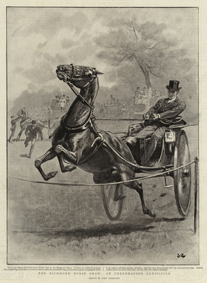 The Richmond Horse Show, an Unrehearsed Exhibition (litho)