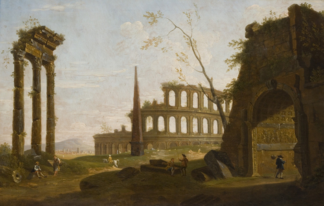 Roman capriccio, 1756 (Oil on canvas)