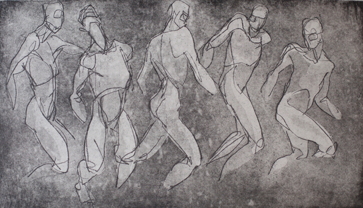 The Chain, 1989 (etching)