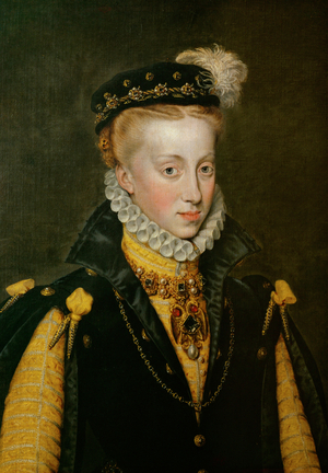 Queen Anna of Spain, fourth wife of King Philip II … (oil on canvas)