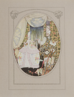 "At last the time came to dance" Frontispiece, from, In Powder and Crinoline: Old Fairy Tales, retold by Arthur Quiller-Couch (1863-1944), pub.1913 (colour litho)