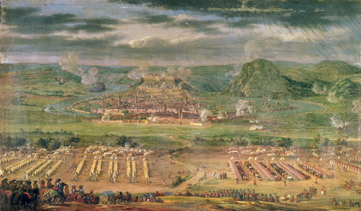 The Siege of Besançon in May 1674 (oil on canvas)