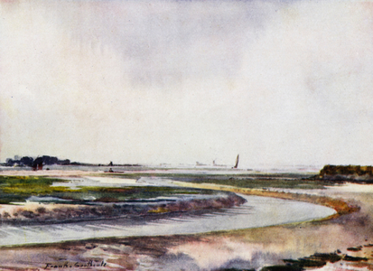 Norfolk Broads: Breydon, Low Water (colour litho)
