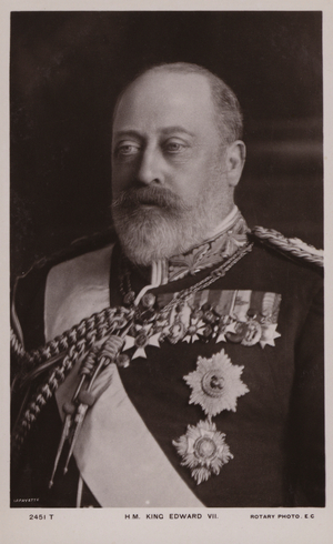 King Edward VII (b/w photo)