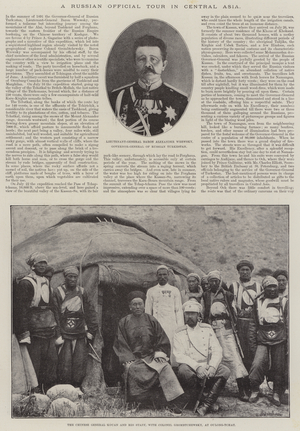 A Russian Official Tour in Central Asia (engraving)