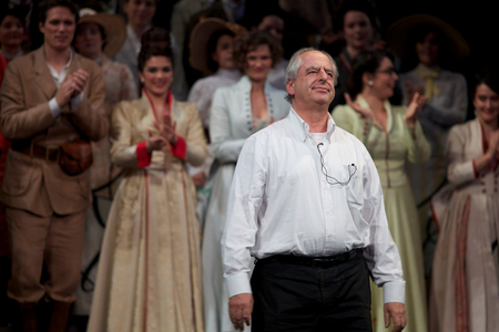 Spinosi at the final applause for The magic flute by Mozart, theatre des Champs Elysees, dec 2011 (photo)in The magic flute by Mozart, theatre des Champs Elysees, dec 2011 (photo)