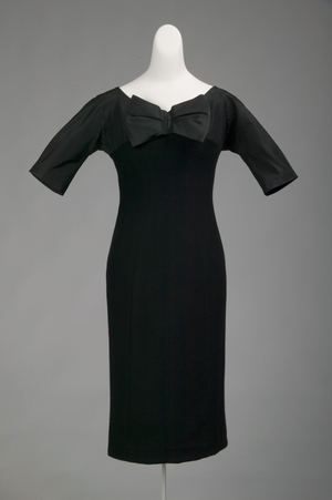 Sheath dress, 1955 (front view), SIlk faille, cashmere, Charles James, U.S.A.