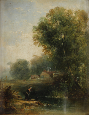 Near Battle, Kent (oil on canvas)