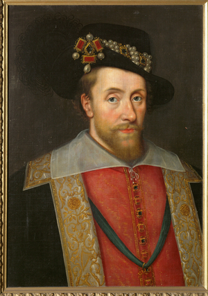 King James I of England and Scotland … (painting on canvas)
