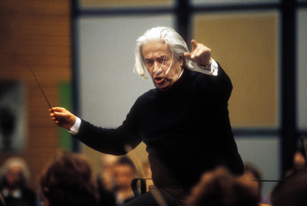 Sergiu Celibidache 1912 1996, Conductor 1979 1996 General Music Director of the Munich Philharmonic, …, 1985 (photo)