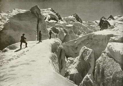 Mont-Blanc, La Jonction (b/w photo)