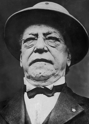 American labor union leader Samuel Gompers, 1921 (b/w photo)