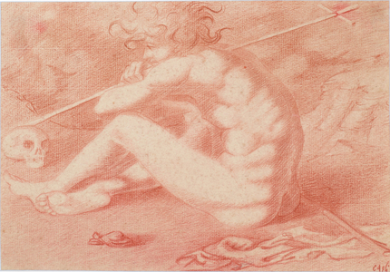 Pilgrim, 1939 (sepia pencil on paper)