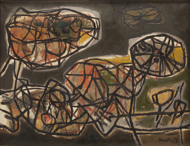 Insectes, 1953 (oil on canvas)