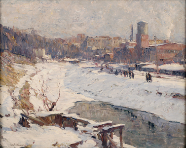 The Canal at Trenton, c.1924 (oil on canvas)