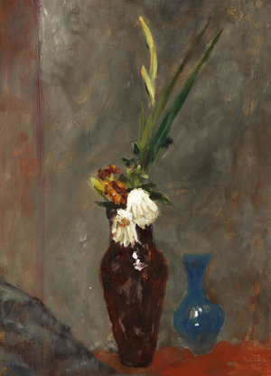 Faded Flowers, 1955 (oil on panel)