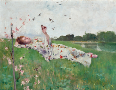 Songbirds (oil on canvas)