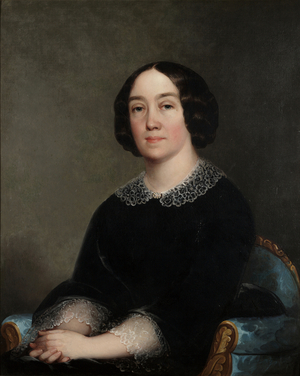 Mary Peters Forbes Fay, 1855 (oil on canvas, backed by Lucite)