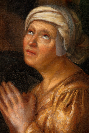 Sacrifice of Abraham, 18th century, detail (oil on canvas)