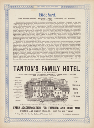 Page from the ABC Hotel Guide for Travellers and Tourists, 1901-2 (litho)
