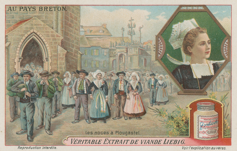 A wedding in Plougastel (chromolitho)