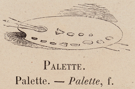 Le Vocabulaire Illustre: Palette (engraving)