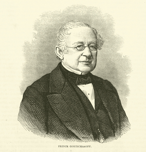 Prince Gortschakoff, November 1870 (engraving)