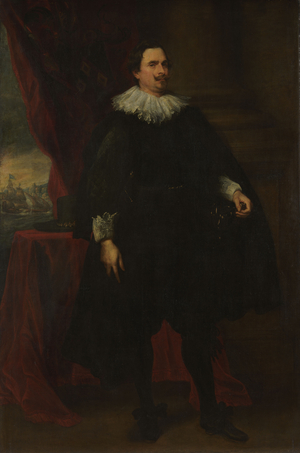 Portrait of a Male Member of the Van der Borcht Family, c.1635 (oil on canvas)