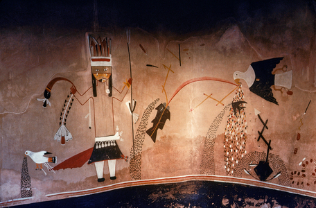 Kiva mural in Colorado State Monument., 1995 (photo)