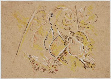 Still Life, c.1918-1925 (gouache & ink on straw paper)