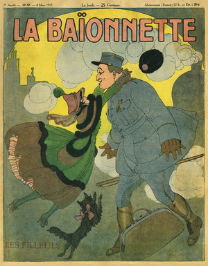 Cover of the French newspapers La Baionnette, 1917 (print)