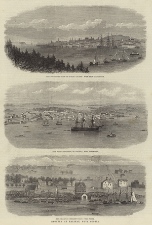 Regatta at Halifax, Nova Scotia (engraving)