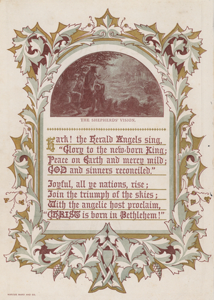 Hark! The Herald Angels Sing (colour litho)