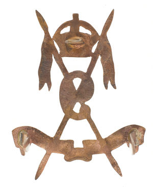Helmet badge, 9th Hodsons Horse, 1903-1922 (gilt)