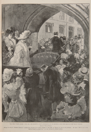 Queen Victoria out of mourning (1900), 1901 (print)